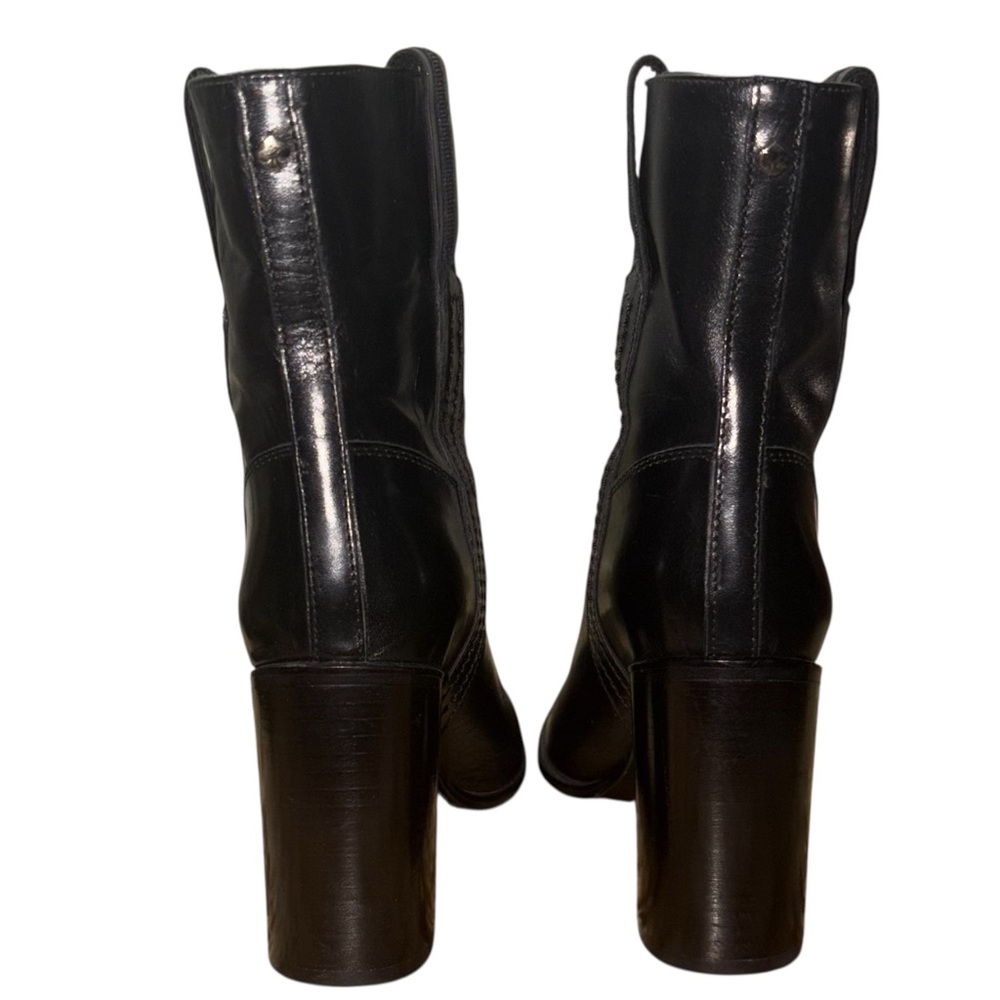 KATE SPADE Baise Black Leather Boot Block Heel Size 6 -- ABSOLUTELY GORGEOUS!!! - Picture 10 of 14